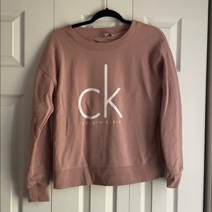 Pink Calvin Klein sweatshirt
